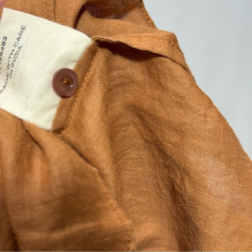 Doen Rust Ruffle-Front Blouse - Picture 10 of 10